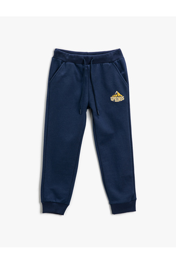 Koton Basic Jogger melegítőnadrág megkötős derékkal és zsebekkel
