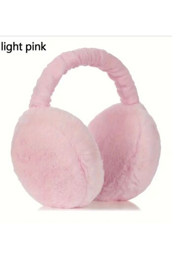 Yıldız Accessory Women Men Soft Textured Plush Earmuff Foldable Winter Ear Warmer