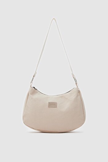 Cosmomiss Cream K24 Zippered Closure Baguette Women's Casual Hand and Shoulder Bag B:16 E:23 W:6
