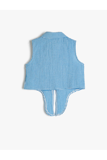 Koton Cămașă decupată fără mâneci, cu cravată în talie
