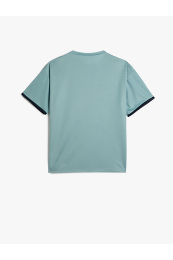 Koton T-shirt z nadrukiem i okrągłym dekoltem