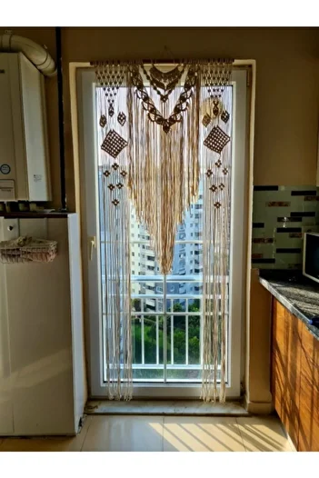 Zuviel Deco 100x200 Macrame Curtain, Door Curtain, Backdrop