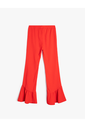 Koton Ruffle Detailed Spanish Leg Trousers