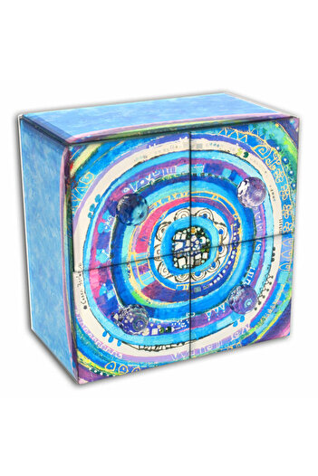 Biggdesign Glass Jewelry Box with 4 Drawers