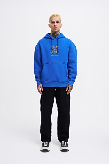 Machinist Ανδρικό φούτερ Saks Oversize με κεντημένη κουκούλα