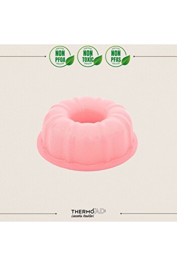 ThermoAD | Klasik Kek Kalıbı | Pembe | 24 Cm