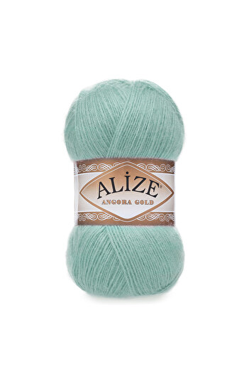 Alize Angora Gold 462 - Sea Green Hand Knitted Vest and Cardigan Yarn