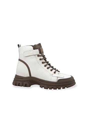 Guja 23k310-1 Hakiki Deri Kadın Bot - Bej