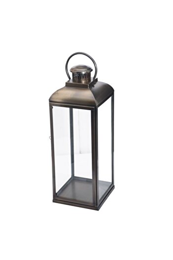 SERENE Stainless Steel and Glass Lantern with Handle 14014 S