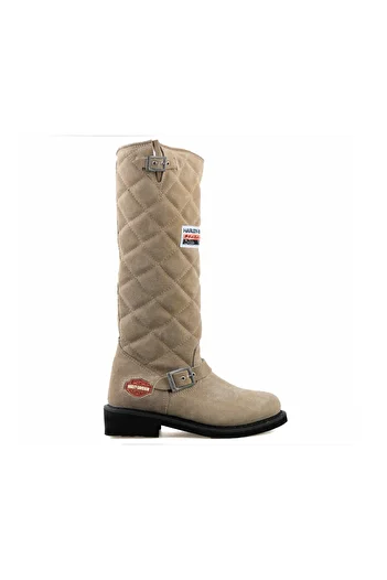 Harley Davidson Laconia Hi 646 Women's Casual Boots - 025g 100074 -Crosta-Suet Cream