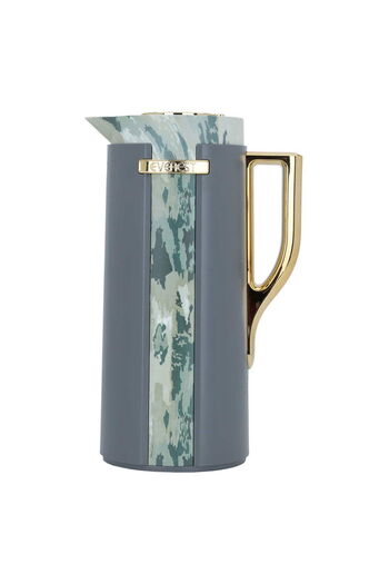 Alsaif Gallery Wydad Thermos, Dark Gray, Olive Oil, Golden Handle, 1 Liter