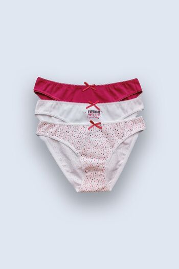 Pierre Cardin Pastel Points 2700 - Pack of 3 Economical Cotton Printed and Patterned Panties