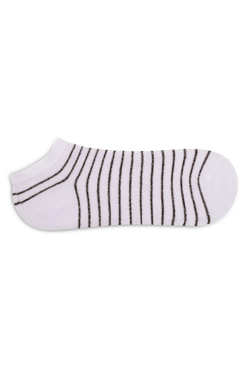 SUWEN Circle Lurex Booties Socks
