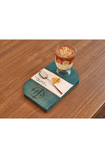 Davi Ahşap Wooden Presentation Plate - Stylish and Special Design