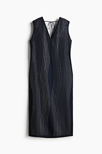 H&M Suni Elmas Süslemeli Elbise