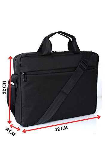 RELIANCE 13"-15.6" Bilgisayar Notebook Laptop Çantası-su Geçirmez Fermuar-siyah