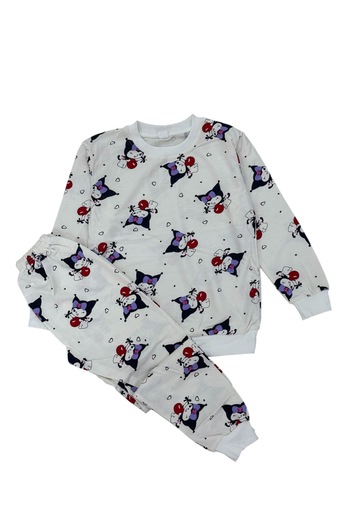 Free Beka Girl's Patterned Pajamas Set Seasonal and Comfortable Fabric Printed Pajamas