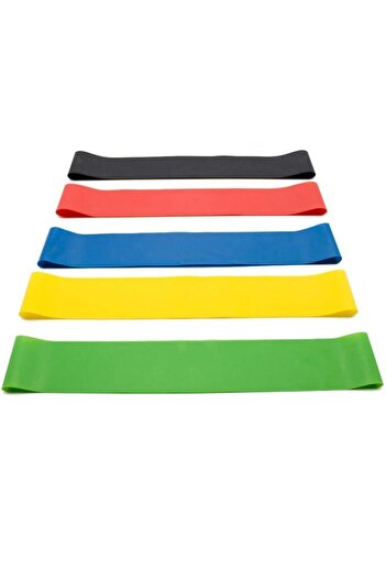 Moreva Exercise Plates Fitness Resistance Rubber Set of 5 Muscle Stretching and Gymnastics Set