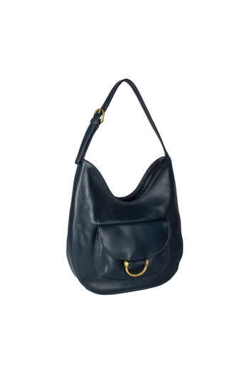 Hidesign Chestnut 02 Midnight Blue Leather Tote – Elegant & Practical