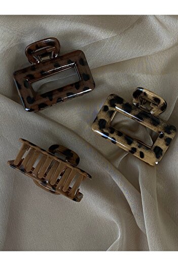 Twinssis Accessories Σετ με 3 αγκράφες λεοπάρ
