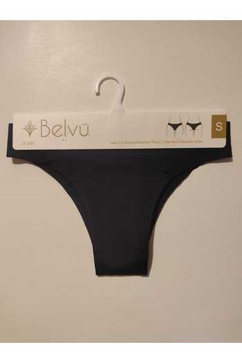 Belvü Black Laser Cut Brazilian Women's Panties