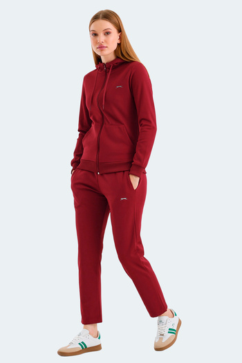 Slazenger Rid in Women's Burgundy Tracksuit Set