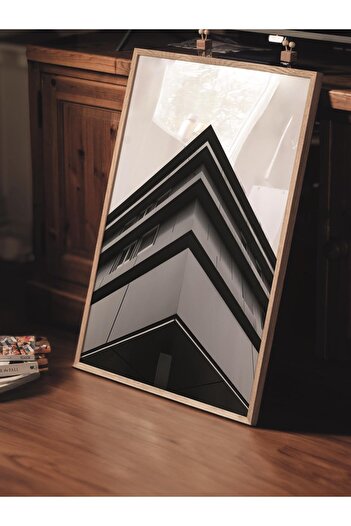 Postifull Architecture Poster, Black and White Unframed Poster, Art Print No:97 Aesthetic Office Wall Decor, Vertical