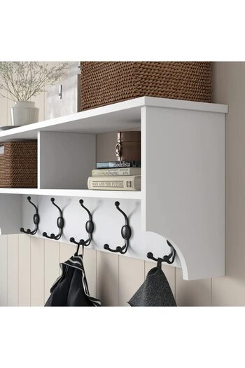 Home Canvas Modern Coat Rack Wall Hanger Coat Rack Clothes Hanger 120 Cm White