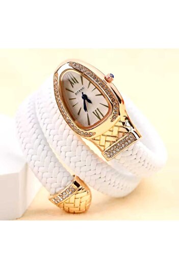 DNZTREND 1St Class Zircon Stone Detail Wraped Snake Watch