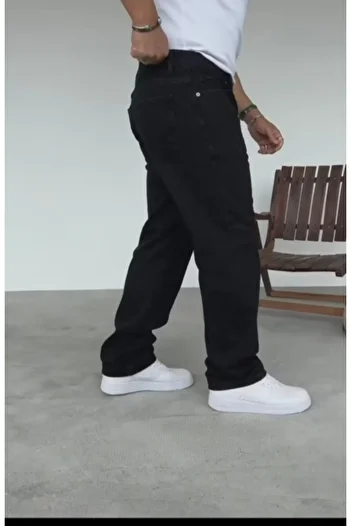 La Bjorn Men's Black Baggy Jean Jeans
