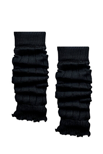 ZEYZEY MONKEY 2-Piece Black and White Knitted Leggings Aerobic Boot Socks