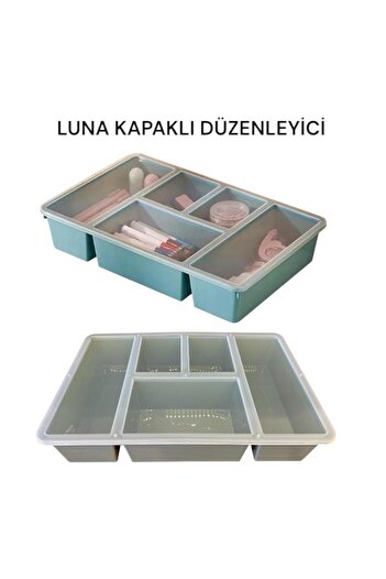 Bayev Luna Green Συρταριέρα Organizer, Μακιγιάζ με Καπάκι, Organizer Κοσμήματα Οργάνωση επιφάνειας εργασίας γραφείου