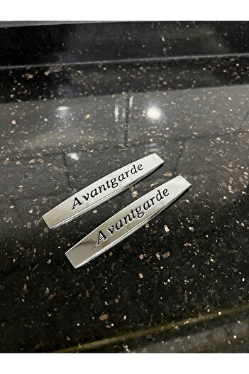 kaytaz MERCEDES AVANTGARDE ÇAMURLUK LOGO METAL KENDİNDEN YAPIŞKANLI ÇİFT