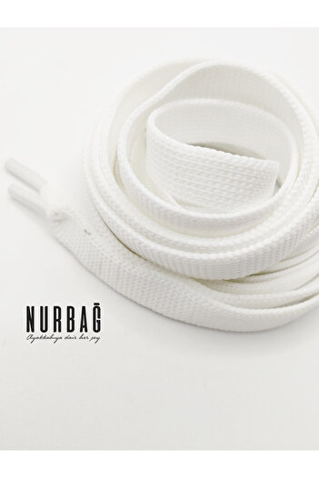 NURBAĞ DOKUMA MCQUEEN 140 CM WHITE YASSI SNEAKERS LACE-UP WIDTH 1,3 CM 1 PAIR