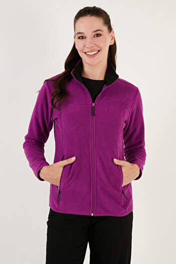 Lela Polar 5907002   - Slim Fit Anti-Pilling, Zippered Pocket Cardigan