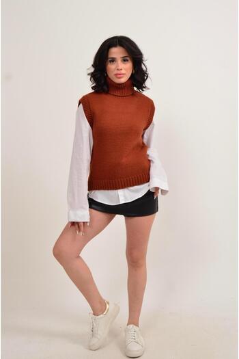 Figo Women's Fisherman Decorated Sweater