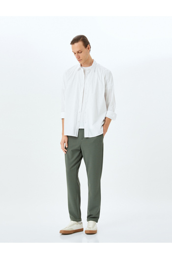 Koton Rubber Detailed Slim Fit Chino Pants