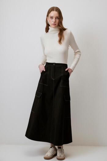 Touché Privé A-Line High Waist Skirt