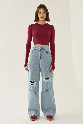Hiccup Slim Fit Basic Crop Top