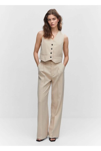 MANGO Woman Diplomatic striped vest