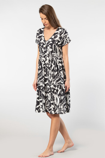 TÜREN Woven Flared Dress
