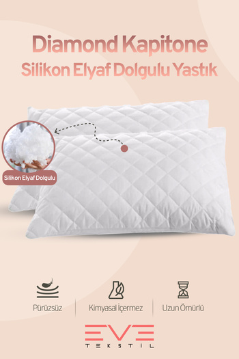 Eve Tekstil 4 штуки подушки Diamond Quality Kapitone 50*70 см 800 г