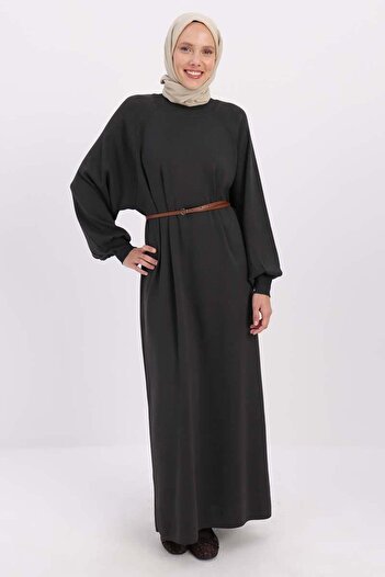 ALLDAY Smoky-belted thin knit dress