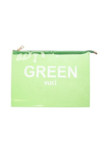 VUKİ Colorful Zippered Transparent File (A4)