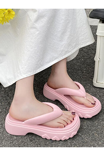 Sneak-a-Peek By Styli Platform Chunky Flip Flops
