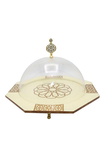 Dania Dessert Plate With Lid Multicolour 42x30x25cm