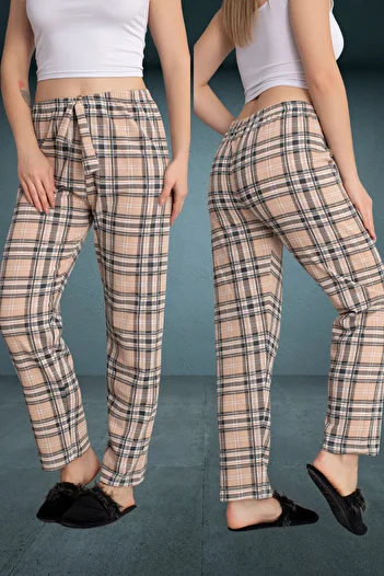 DONEX Thick Raised Fabric Printed Women's Pajama Bottoms
