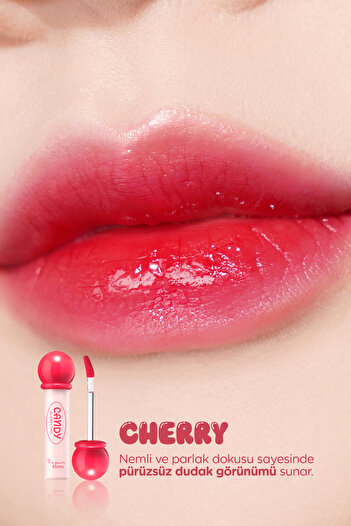 Missha Uzun Süre Kalıcı, Parlak Bitişli, Su Bazlı Tint A'pıeu The Pure Candy Tint (NO.01 CHERRY)