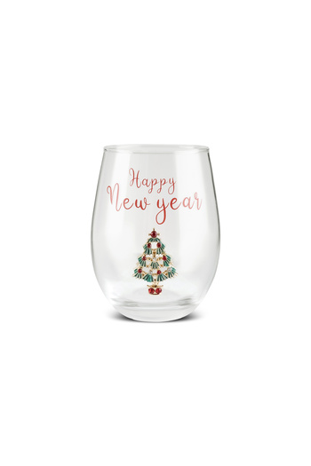 Karaca New Year's New Year's Deer Soft Drink Glass 535 ml