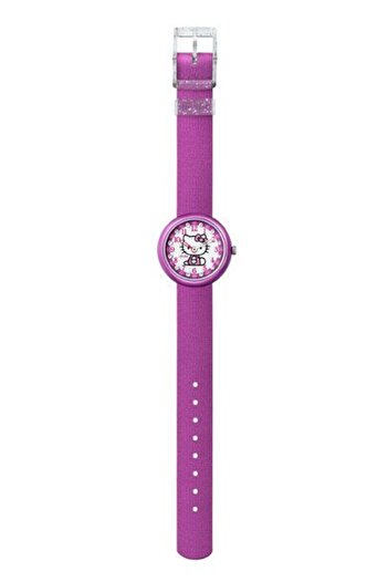 Flik Flak HELLO KITTY PURPLE WATCH & PURSE